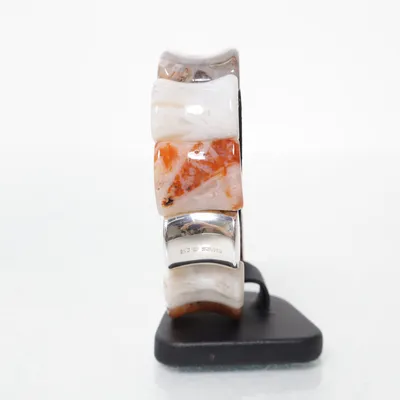 Armband (Brun, Flerfärgad, Beige, Vit, Orange) från Snö of Sweden Rostfritt stål