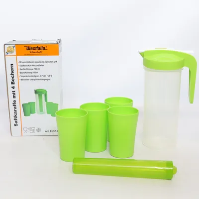 Jug (Saftkaraffe Mit 4 Bechern) from Westfalia