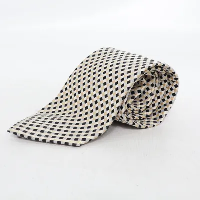 Tie (Beige, Black) from Giorgio Armani Silk