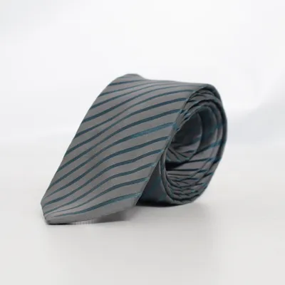 Stropdas (Grijs, Blauw) van Venti Zijde