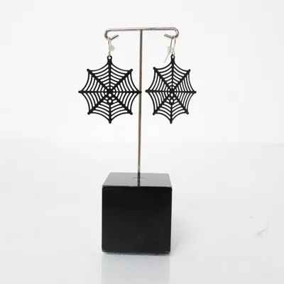 Örhängen (Svart) Okänd metall