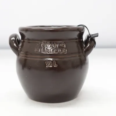 Butter pot (Brown) from Höganäs Keramik