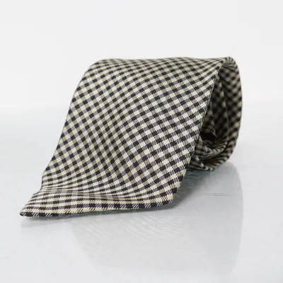 Tie (White, Black) from Cottonfield Silk