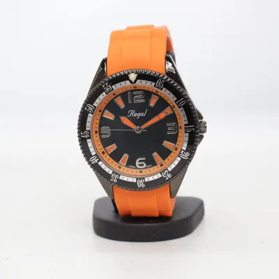 Armbåndsur (Orange, Sort) fra Regal