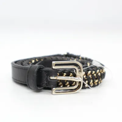 Riem (Zwart, Goud) van French Connection Leer, Metallvezel