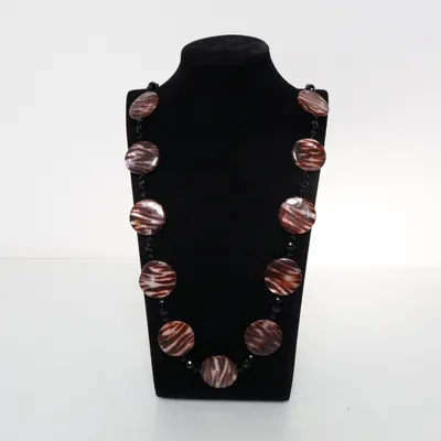 Collier (Marron, Noir) de OCK Plastique
