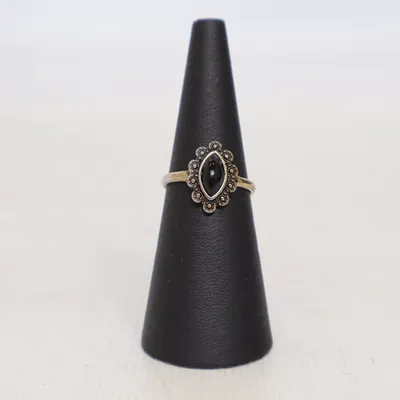 Ring (Sølv, Sort) Ukendt metal
