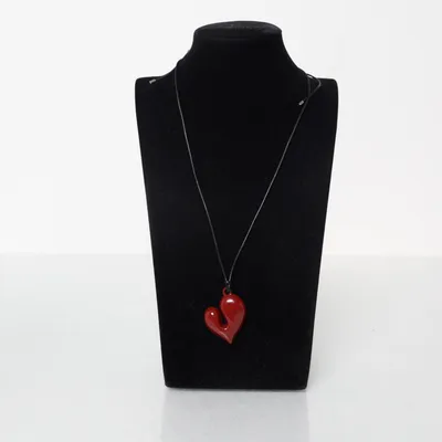 Halsband (Svart, Röd) Okänd metall