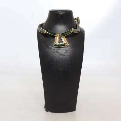 Necklace (Green, Gold) Unknown metal