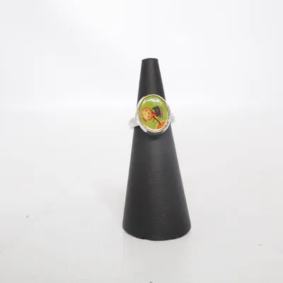 Bague (Argent, Vert, Multicolore) Métal inconnu