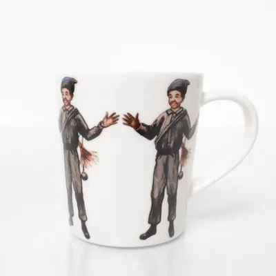Mug (White, Multicolored) from Design House Stockholm