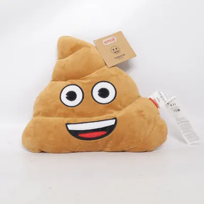 Prydnadskudde (Brun, Svart, Röd, Vit) från Emoji Polyester
