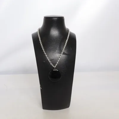 Necklace (Black, Silver) from Aska Unknown metal