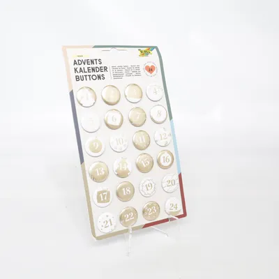 Pin (Vit, Guldfärgad) från Folia Bringmann Okänd metall