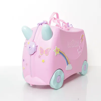 Carry-on suitcase (Pink, Multicolored) from Trunki