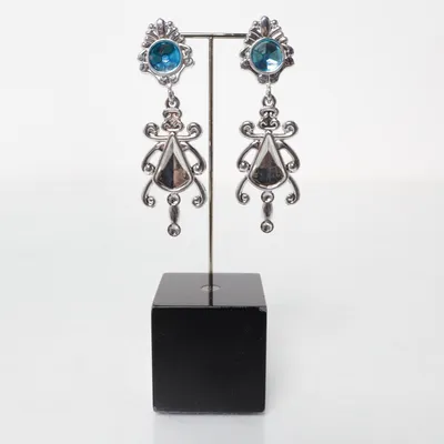 Clipoorbellen (Zilver, Blauw) Plastic