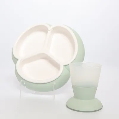 Set de vaisselle pour enfant (Vert, Blanc) de BabyBjörn