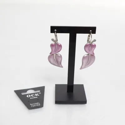 Örhängen (Lila, Silverfärgad) från OCK Okänd metall