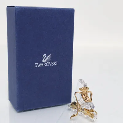 Beeldje (Wit, Goud) van Swarovski
