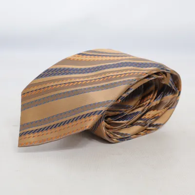 Cravate (Marron, Bleu, Jaune) de Wöhrl Soie