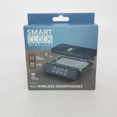Draadloze oplader (Wireless charger and alarm clock together, brand new, never used)