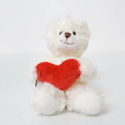 Soft toy (White, Red) from Teddykompaniet