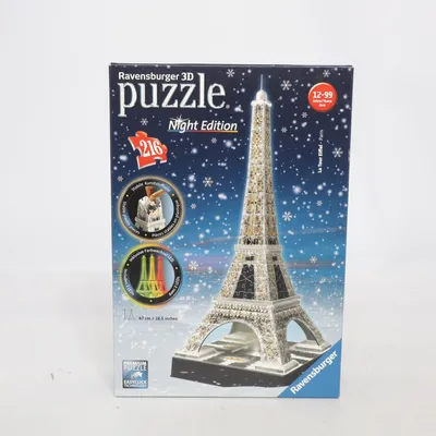 Modellbyggsats (3D Puzzle EifelTower Night Edition with LED) från Ravensburger Puzzle