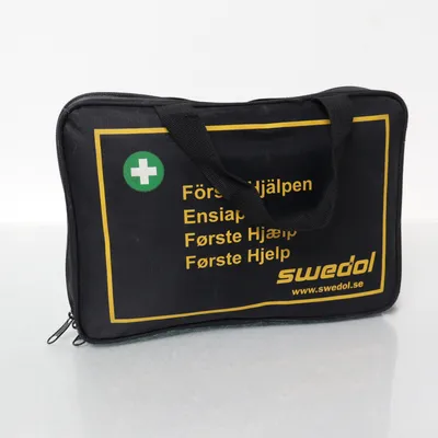 Førstehjælpskasse (Sort) fra Swedol