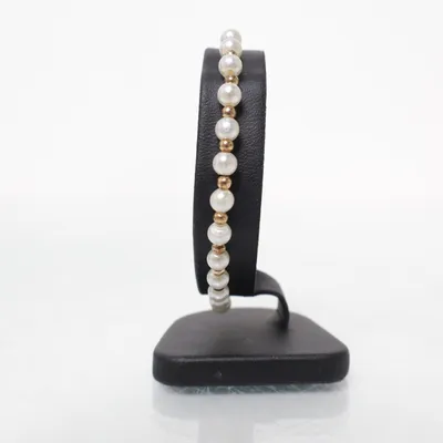 Armband (Wit, Goud) Onbekend materiaal