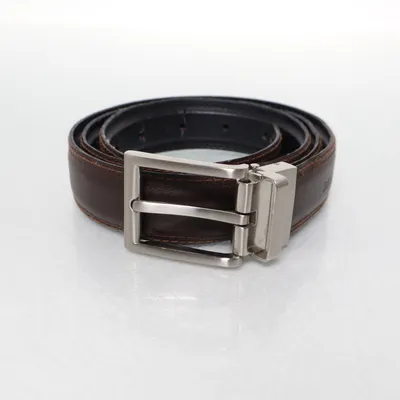 Bälte (Svart, Brun) Skinn