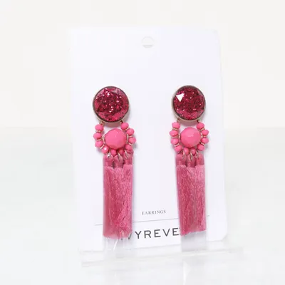 Øreringe (Pink, Guld) fra Ivyrevel Ukendt metal