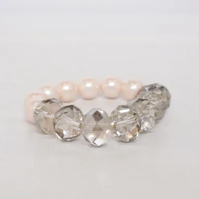 Bracelet (Pink, Gray, Silver) from Pearls for Girls Unknown metal