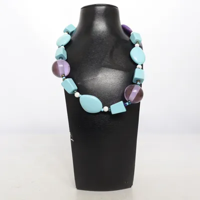 Collier (Bleu, Violet, Multicolore) Métal inconnu