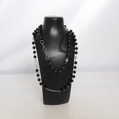 Collier (Noir, Argent) de Snö of Sweden Métal inconnu