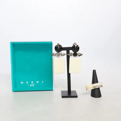 Sieradenset (Wit, Zwart) van Marni at H&M Onbekend materiaal