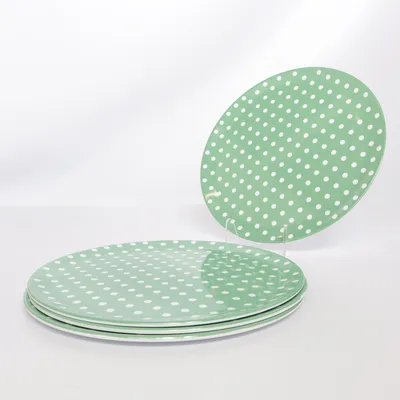Plate (Green, White) from Depot
