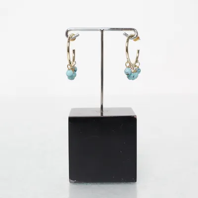 Oorbellen (Goud, Blauw) van Snö of Sweden Onbekend materiaal