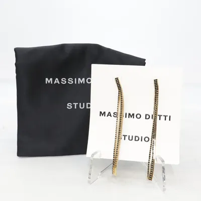 Örhängen (Guldfärgad, Svart) från Massimo Dutti Studio Okänd metall