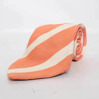 Tie (Orange, White) from Kirsch Silk