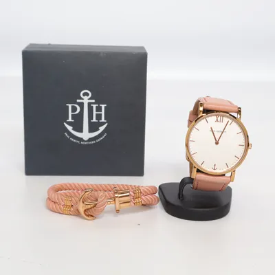Wristwatch (Pink, Gold) from Paul Hewitt