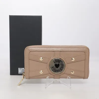Portemonnee (Beige) van Love Moschino Leer