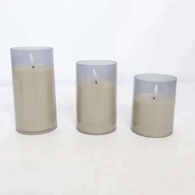 LED kaars (Grijs)