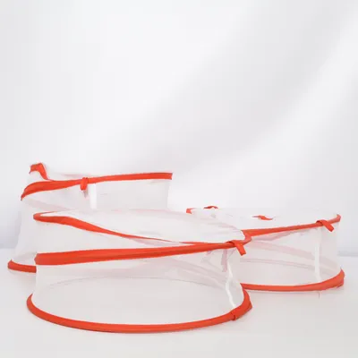 Tvättkorg (Transparent, Röd)