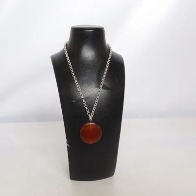 Necklace (Silver, Brown) from Åska Unknown metal