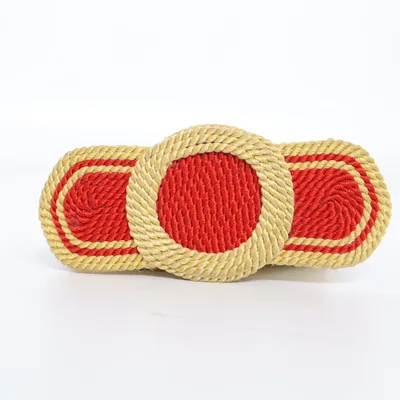 Waist belt (Beige, Red) from W.Germany