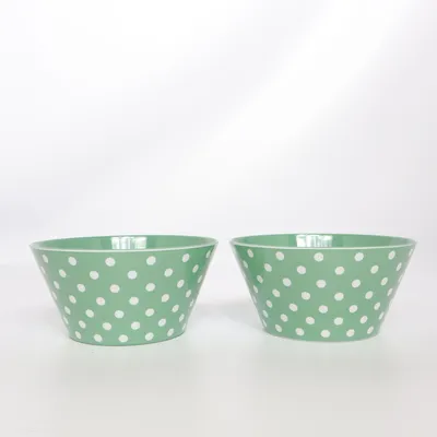 Bowl (Green, White)
