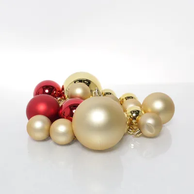 Julgranspynt (Guldfärgad, Röd)