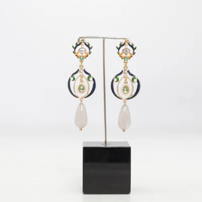 Oorbellen (Blauw, Groen, Meerkleurig) van Fashion Jewelry Onbekend materiaal