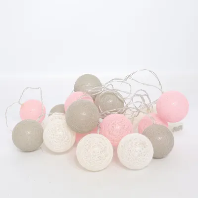 Lyskæde (Hvid, Pink, Grå) fra Bauhaus