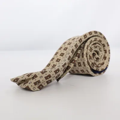 Stropdas (Beige, Bruin) van Röda Sigillet Zijde